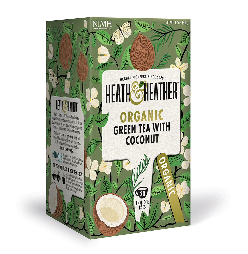 Organic Green Tea with Coconut 20 bags