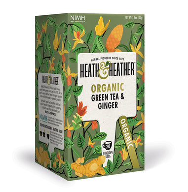 Organic Green Tea & Ginger 20 bags