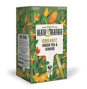 Organic Green Tea & Ginger 20 bags