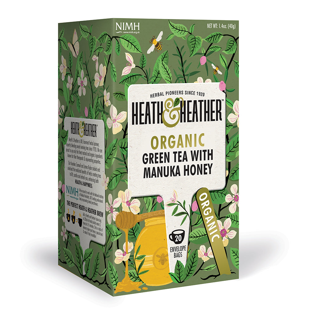 Organic Green Tea with Manuka Honey 20 bags